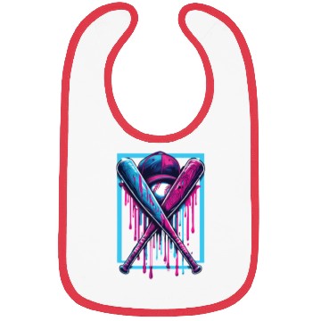 Discover Baseball Home Plate Drip Boys Baseball Bat Bibs