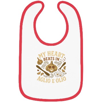 Discover My Heart Beats in Aglio e Olio Cooking Garlic Bibs
