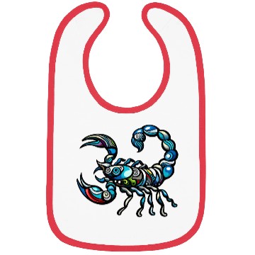 Discover psychedelic scorpion Bibs