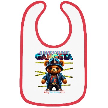 Discover gangsta teddy bear Bibs