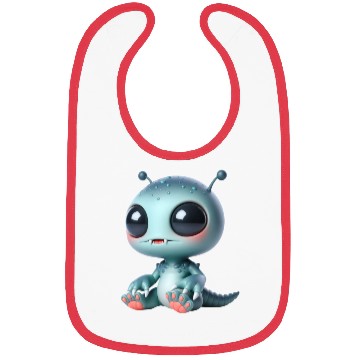 Discover Galactic Alien with Cosmic Aura Bibs