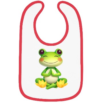 Discover Zen Frog – Peaceful Meditation Frog Design Bibs