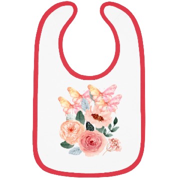 Discover Graphic floral butterflies Bibs