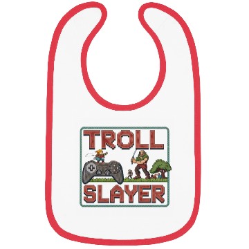 Discover Troll Slayer Vintage Fantasy Game Bibs
