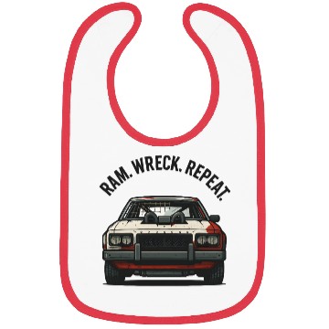 Discover Ram Wreck Repeat Demolition Derby Design Race Car Bibs