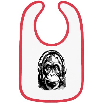 Discover Urban Gorilla Headphones Design Bibs