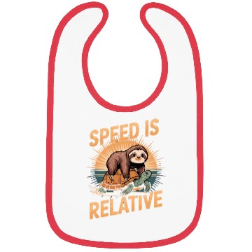 Discover Speed Is Relative – Sloth & Turtle Bibs