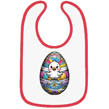 Discover The Cute Easter egg Chick Bibs
