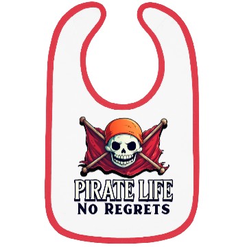 Discover Pirate Life, No Regrets Bibs
