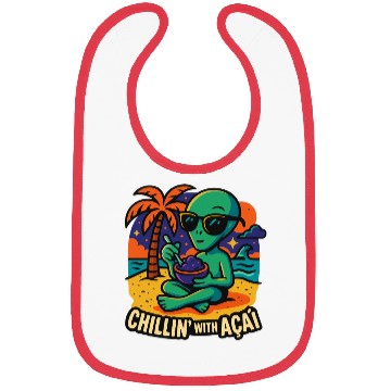 Discover ALIEN ON THE BEACH Bibs