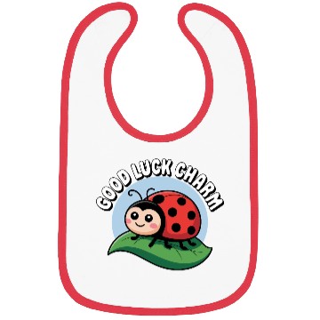 Discover Lucky Ladybug Bibs