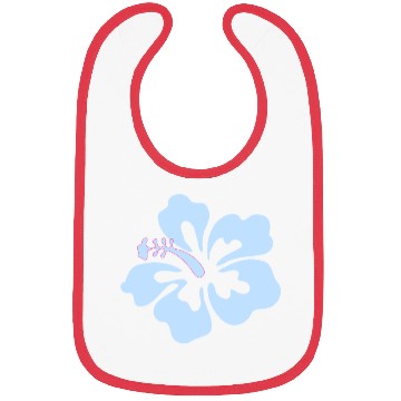 Discover Blue hibiscus flower Bibs