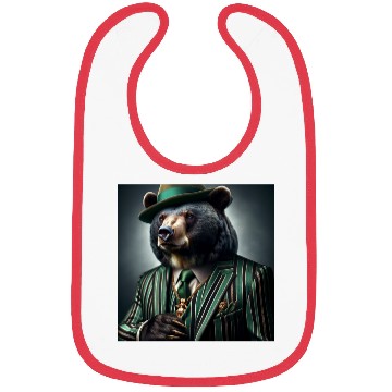 Discover Money Gangster Bear Bibs
