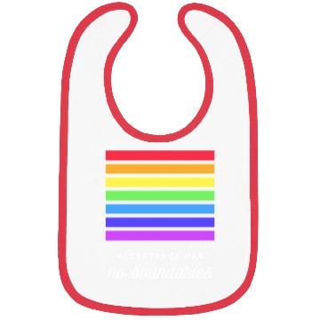 Discover Acceptance Has No Boundaries Pride Graphic Bibs