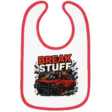 Discover Break Stuff - Crash Racing Bibs Derby Car Design