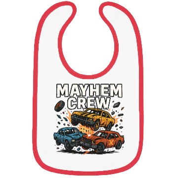 Discover Mayhem crew derby Bibs crash race design wreckfest