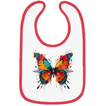 Discover Vibrant Tribal Butterfly Explosion Bibs