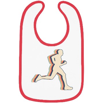 Discover Runner Marathon Running Retro Line Art Bibs