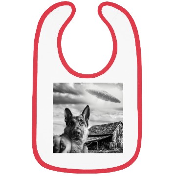 Discover Dog Selfie With Alien Ufo Bibs