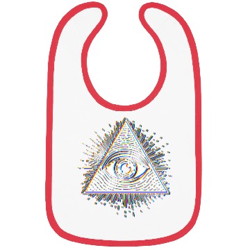 Discover Illuminati - Psychedelic Seeing Eye - Evil Eye Bibs