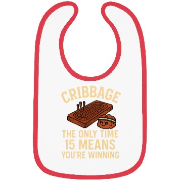 Discover Cribbage Obsession Joke For Competitive Card Playe Bibs