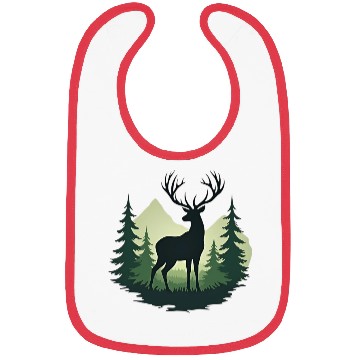 Discover Retro Hunting Deer Graphic Design Bibs
