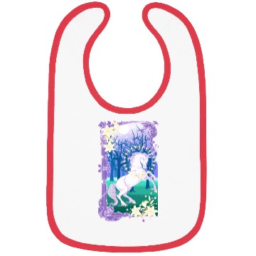 Discover Unicorn fantasy lilac moon Bibs