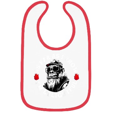 Discover As Far As I Know I'm Delightful Funny Monkey Bibs