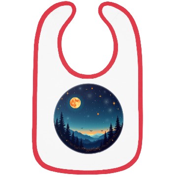 Discover Starry Night Mountain Bibs