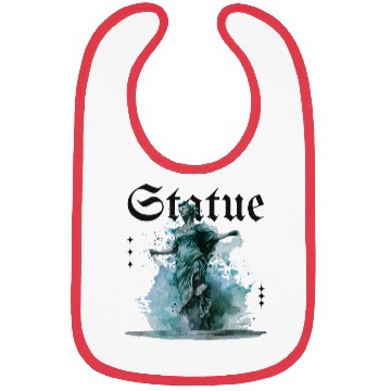 Discover Statue | Moody Watercolor & Gothic Font Design Bibs
