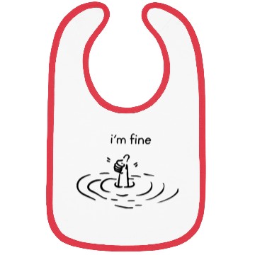 Discover I'm fine Bibs