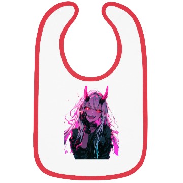 Discover Anime Demon Girl Kawaii Waifu Japanese Anime Bibs