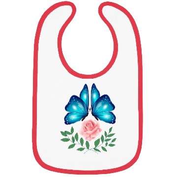 Discover Butterfly. Flower. Rose. Joy. spring. Spring break Bibs