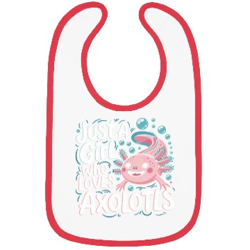 Discover Whimsical Axolotl Love Design Bibs