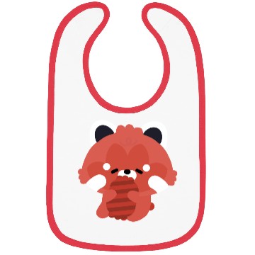 Discover Sleepy Red Panda Bibs
