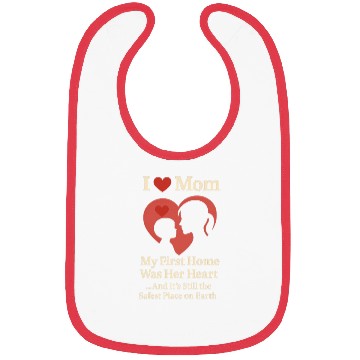Discover I Love Mom - Cute Mother's Day Bibs Gift