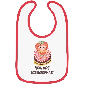 Discover Dancing Strawberry | You Are Extraordinary Bibs