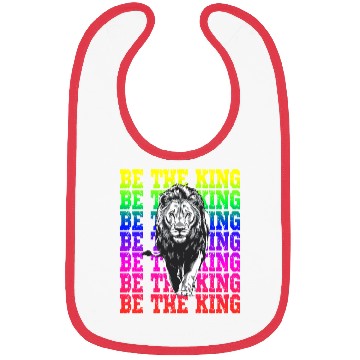 Discover Be The King Lion Rainbow Pride Empowerment Bibs