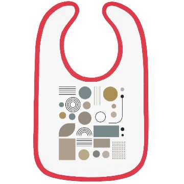 Discover Earth Tones Geometry Bibs