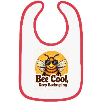 Discover Cool Beekeeper Bee with Sunglasses Bibs
