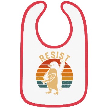 Discover Funny Protest Against Tariffs Resist Penguin Bibs