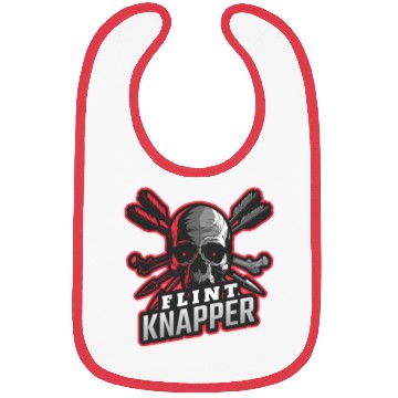 Discover Skull and Arrows Flint Knapper Bibs
