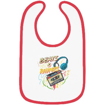 Discover Beats & Rhymes Graffiti Bibs Hip-Hop Design