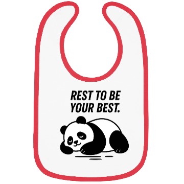 Discover Resting Panda – Inspirational Illustration Bibs