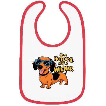 Discover Dachshund Hotdog Bibs