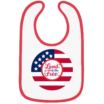 Discover American Flag Design with Patriotic Quote Bibs