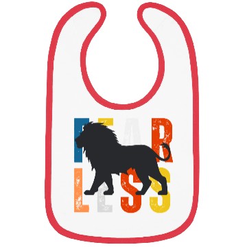 Discover Fearless Lion Head Bibs– Power, Pride & Strength