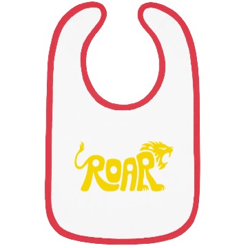 Discover Roar Bold Lion Typography for Strength and Bibs