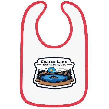 Discover Crater Lake National Park Southern Oregon USA Logo Bibs