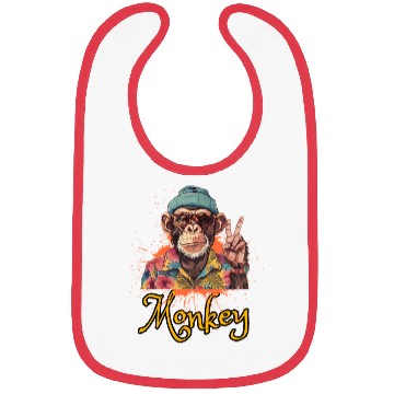 Discover Just a Cool Monkey Bibs